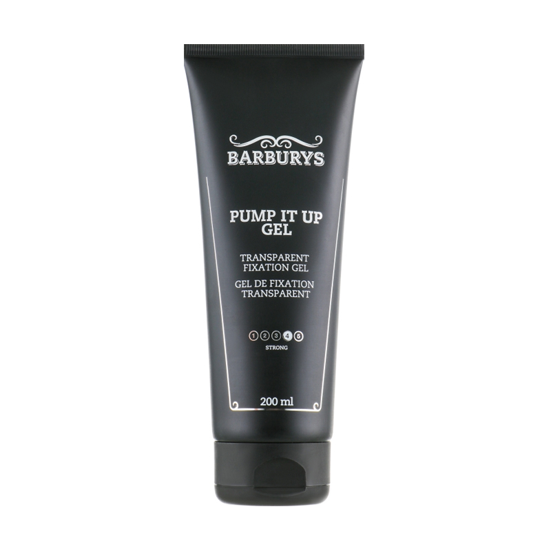 Прозорий гель для укладання волосся Barburys Pump It Up Gel сильної фіксації, 200 мл